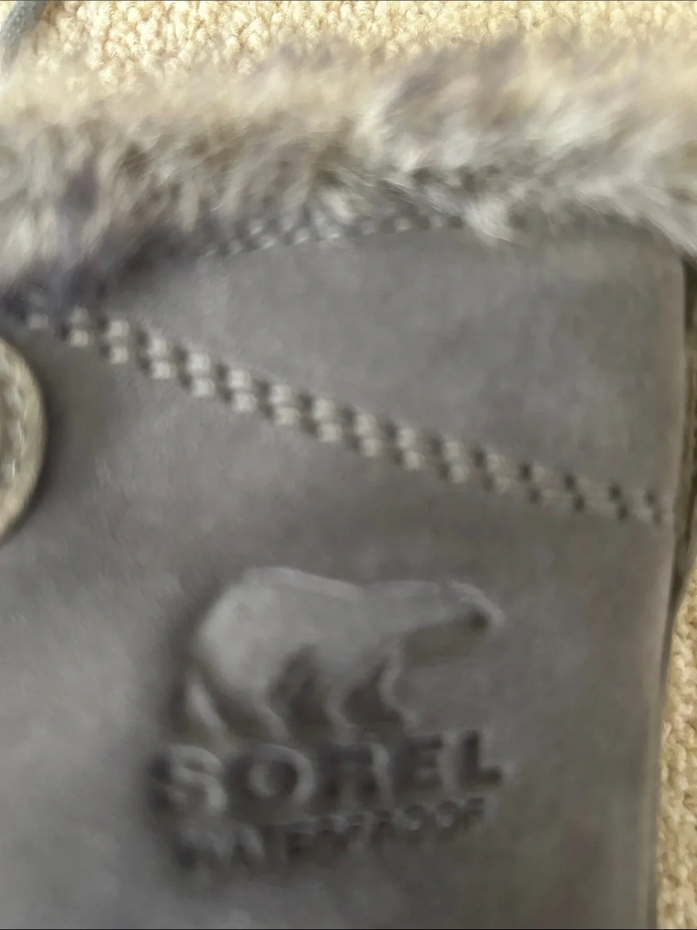 Sorel Women's Gray Faux-Fur Lined Winter Boots, worn once paid $159.00